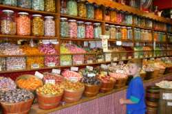 And this old-fashioned candy store