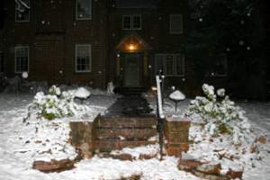 Our first snow fell Halloween night