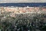 View of Colorado University from a mountain lookout