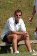 Coach watches from the sidelines