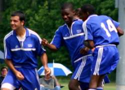 Goal #1 - Samer kicks and Jordan finishes
