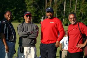 Dads on the sidelines:  Crit, Uno, Lloyd, Alex