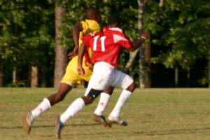 Cameron goes in for an early first goal
