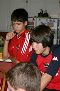 Ben and Paul watch