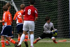 Game started with a quick goal (click any image for a larger view)