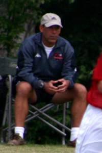Rocky coached the first part of the game