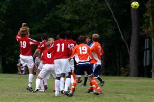 Thomas gets goal #2 off Samer's corner