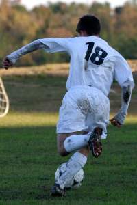 Goal 4:  Russell takes it down the field..
