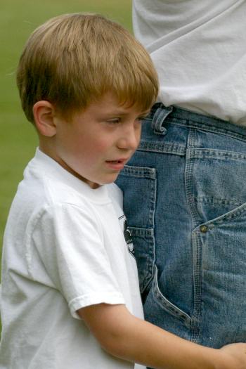Rylan is a little shy today