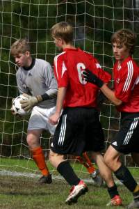 After a saved shot on goal