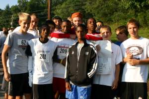 Team picture. Tyler, Thomas and Samer didn't quite get their faces in