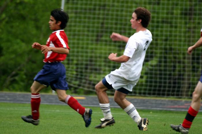 Brad shoots and scores - Goal 1