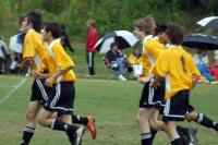Celebrating a goal