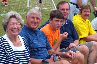 We spent a lot of the weekend watching John's team play soccer in the rain.  Surprisingly, it was fun!