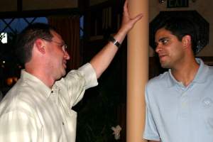 Sureel and Jack confer