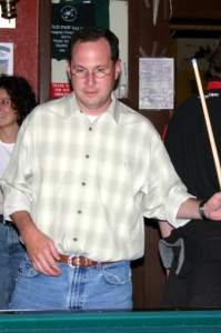 Jack grabs a cue