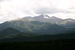 We drove into the Rocky Mountain National Forest, but it was crowded and raining, so we decided to return another day