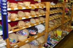 Candy bins in the general store