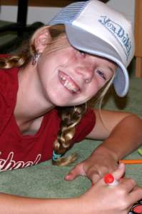 Madison smiles