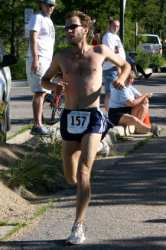 But most people were serious runners like this guy, the overall winner