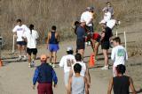 Heading for the starting line
