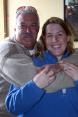 This nice couple just moved here from Alaska.  He came in second in the "salmon-tossing" event.