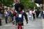 A street performer in the Boulder Pearl Street Mall