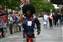 A street performer in the Boulder Pearl Street Mall